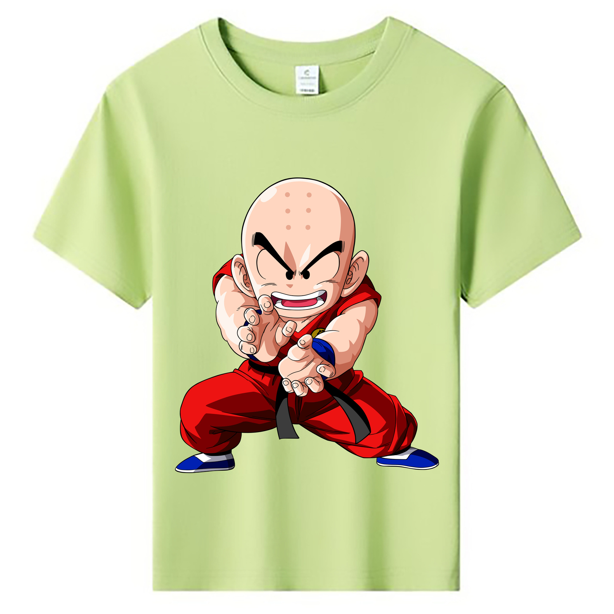 （画像用） ドラゴンボール クリリン DRAGON BALL krillin 綿100％キッズTシャツ（フロントプリント）
